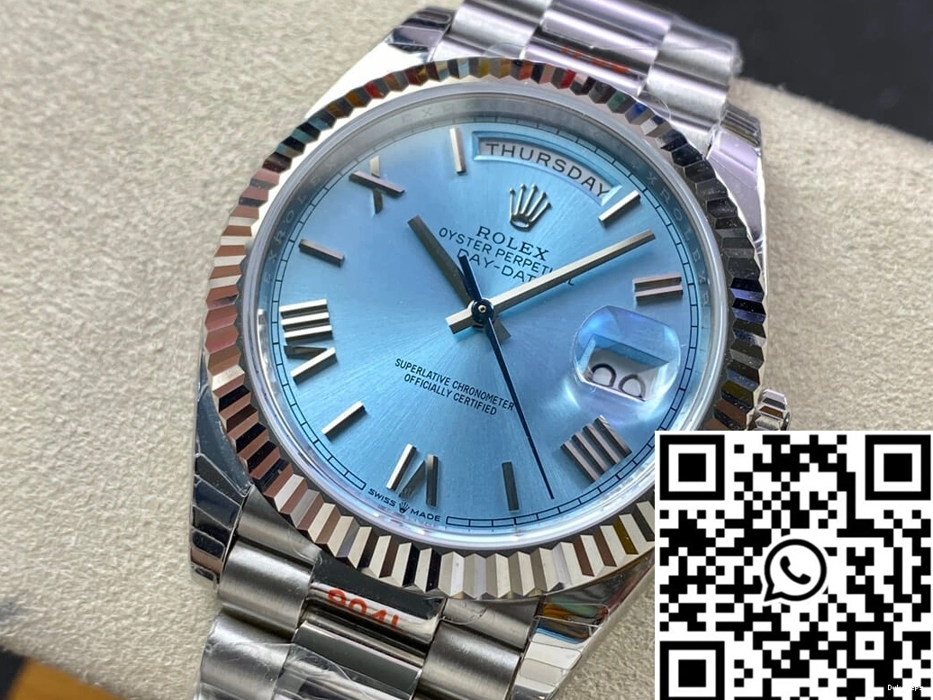 EW Dial Day M228236-0012 Rolex Date Factory Blue 0908